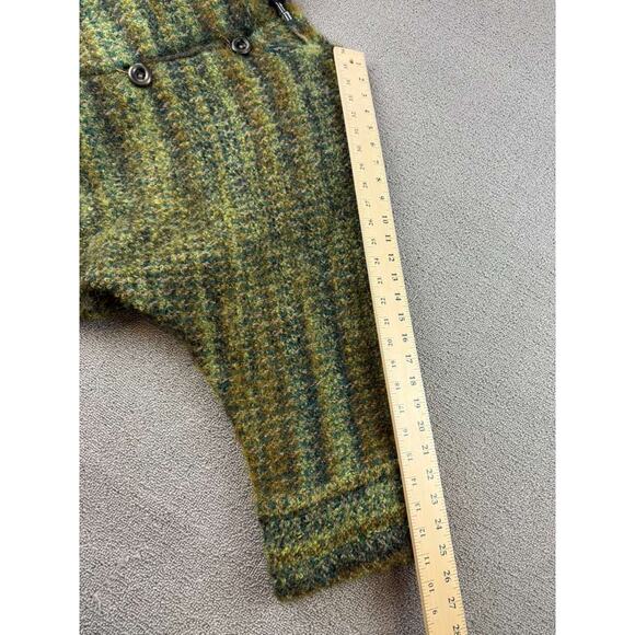 Renee Green Handwoven Designs Artisan Cardigan Sweater XL Green Button Front - Picture 6 of 7